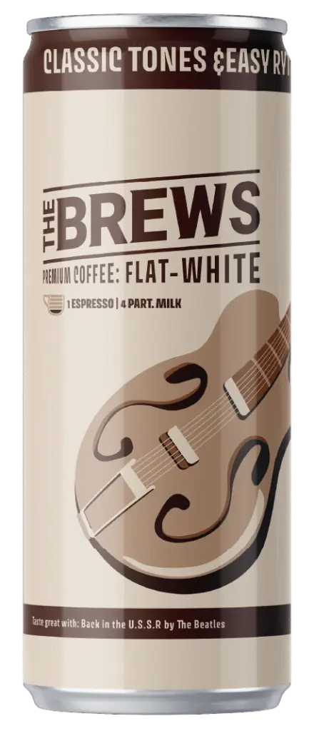 Can of Flat-White Coffee.